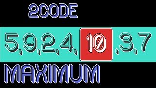 Maximum Bestimmen - Programmieren In C 09