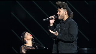 The Weeknd &amp; Alicia Keys - The Hills &amp; Earned It Medley Live at BET Awards 2015