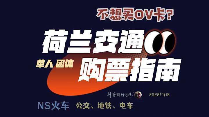 荷兰攻略27-公共交通购票指南 没有OV卡如何买NS火车票和公交车、地铁或电车票 非高峰期 早鸟 团体票 | 荷兰留学生活工作 | 胖仔的荷兰日记 Pangzai's diary 20220718 - 天天要闻