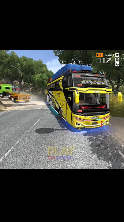 Bus Babybos Asyrof telolet Basuri komando Latihan Pertempuran #short #bussid #telolet #basuri