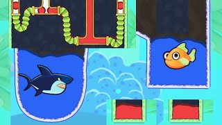 save the fish / pull the pin level android game save fish pull the pin puzzle / mobile game