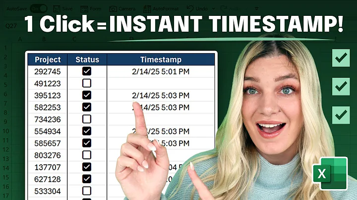 Creating Checkbox Timestamps in Excel (in two minutes)