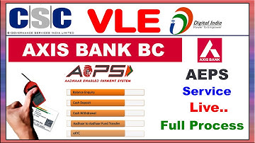 csc axis bank bc aeps active कैसे करें | csc axis bank bc aeps active full process