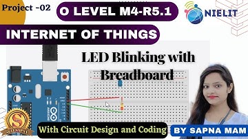 Arduino LED Blink with Breadboard Arduino LED Code | Arduino LED in Hindi #sapnamam #scitsapna #iot
