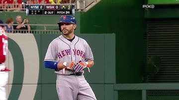 NYM@WSH: Quintanilla doubles to plate a pair of Mets