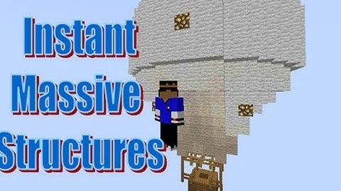Minecraft Mod Showcase: Instant Massive Structures Mod