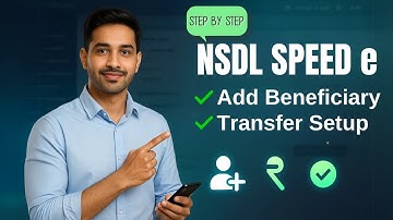 Add Beneficiary & Set Up Fund Transfer in NSDL SPEED-e | Step-by-Step Guide