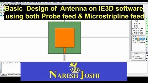 Design of Antenna using Microstrip Feed or Probe on IE3D Software #Antennadesign #IE3D