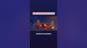 Sports Car Animation | Blender Eevee | Sample Footage