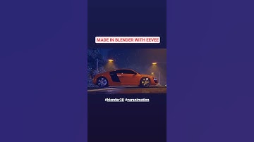 Sports Car Animation | Blender Eevee | Sample Footage