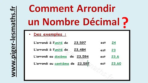 Comment arrondir un nombre décimal cm2 ?