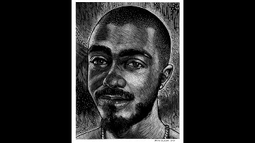 Scraperboard Portrait