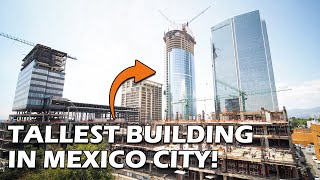 The construction of the 267m TALL SKYSCARPER IN MEXICO CITY - CINEMATIC TIMELAPSE 4K - Mitikah