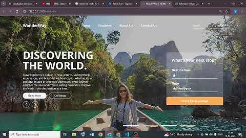 task - 2 🌍 WanderWay | Travel Website Landing Page using HTML & CSS (Responsive Design)