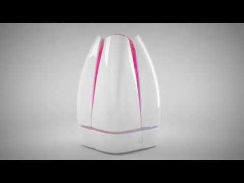 [EN]-Airfree Lotus Filterless Air Purifier, 100% Silent, Colour Changing Night Light