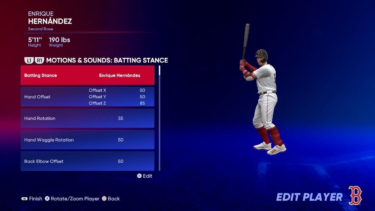 MLB The Show 22 Enrique Kiké Hernández Batting Stance Update!!! 