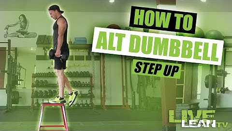 How To Do An ALTERNATING DUMBBELL STEP UP | Exercise Demonstration Video and Guide