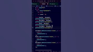 Create a Counter App using HTML, CSS & JavaScript