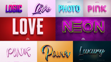 NEON | Effect 3D Text Effects Photoshop Psd File Luxury Mockup | Free Download Part 105