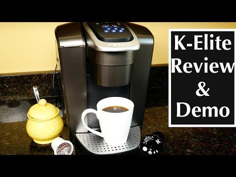 Keurig K-Elite Single Serve K-Cup Pod Coffee Maker Review and Demo