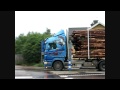 Scania R500 Timber Truck \8/ Sound, Drives Off