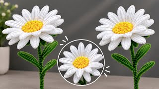 DIY Easy Flower | How to Make Daisy Flower from Pipe Cleaner | Pipe Cleaner Flower