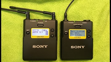 How to Setup the Output Sound Level on a Sony URX-P03 UTX-B03 Wireless Microphone Receiver For DSLR