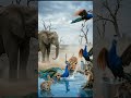 “This Peacock Saved the Jungle!! #shots #ytshorts #animals #viralshorts #viralreels #peacock #lion