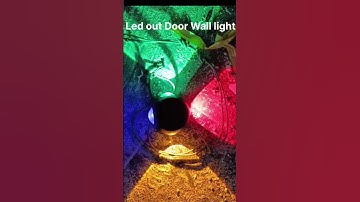 🎇 “Best Outdoor LED Wall Light Installation 💡 | Modern Home Lighting  #ledlight #shorts #youtube
