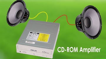 How To Turn a Old CD ROM into a Music Player use High Quality Amplifier TA8207K IC