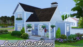Local Artist Home | Rebuilding Willow Creek | Sims 4 Speed Build