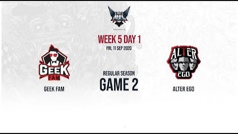 Geek Fam vs Alter Ego GAME 1 MPL ID S6 Week 5 Day 2 | Alter Ego vs Geek Fam ESPORTSTV