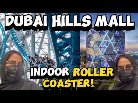 Indoor ROLLER COASTER🎢 | Dubai Hills Mall | Adventure park | Dubai Vlog ...