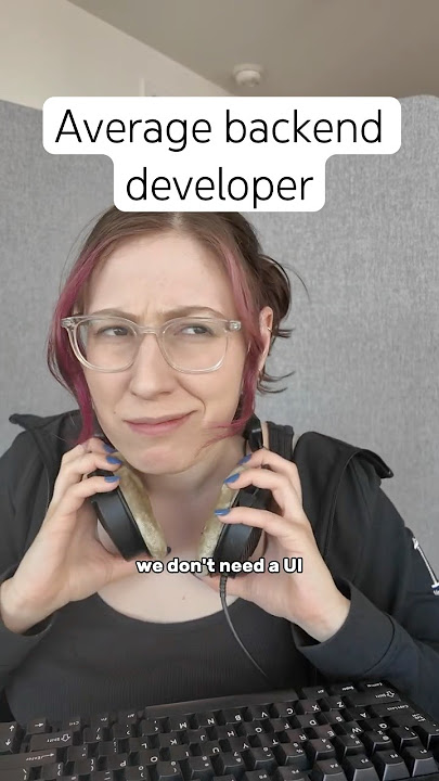Average backend developer 🙃
