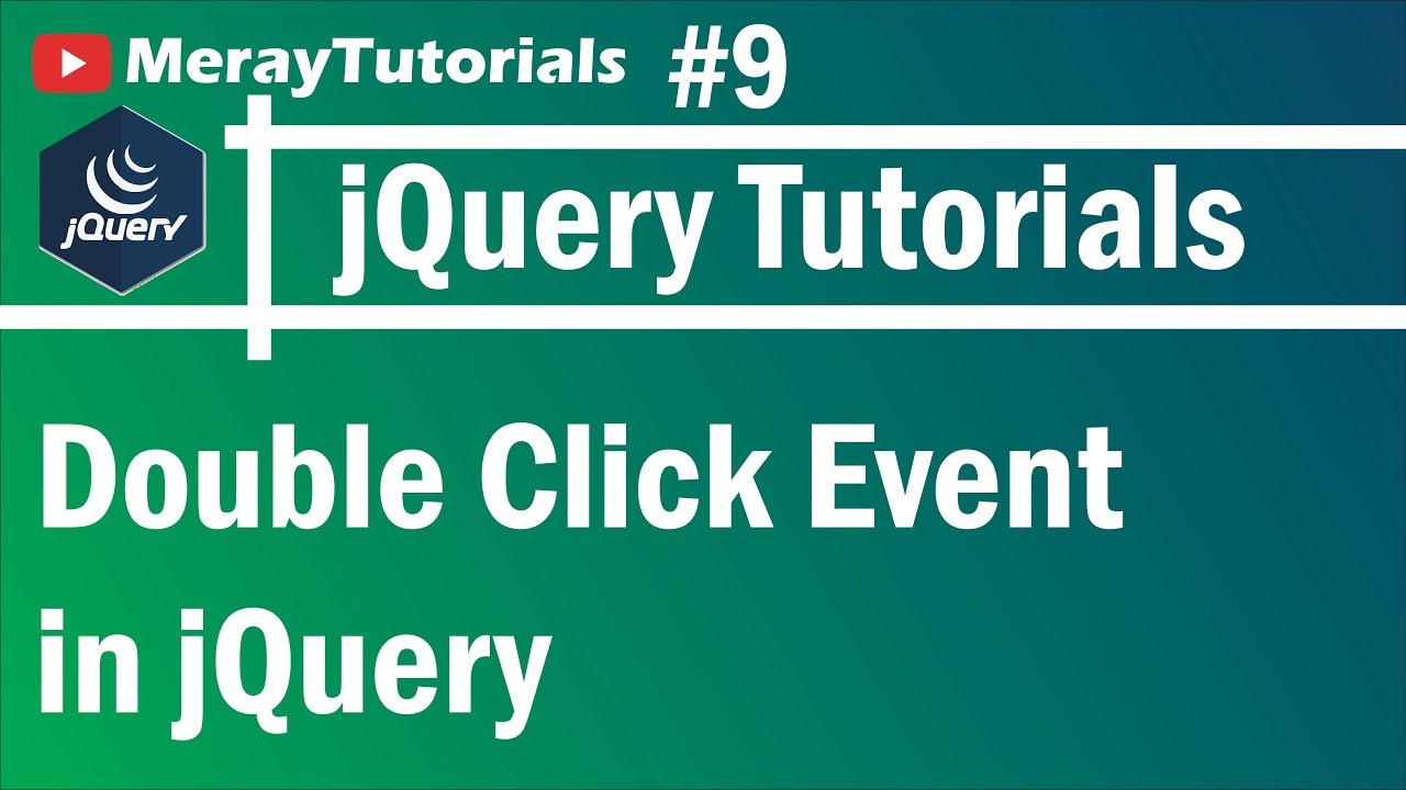 Jquery Double Click Event