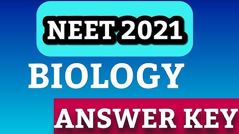 NEET 2021 ANSWWR KEY|| BIOLOGY M5 KEY|| 100% AUTHENTIC ANSWER||#NEET