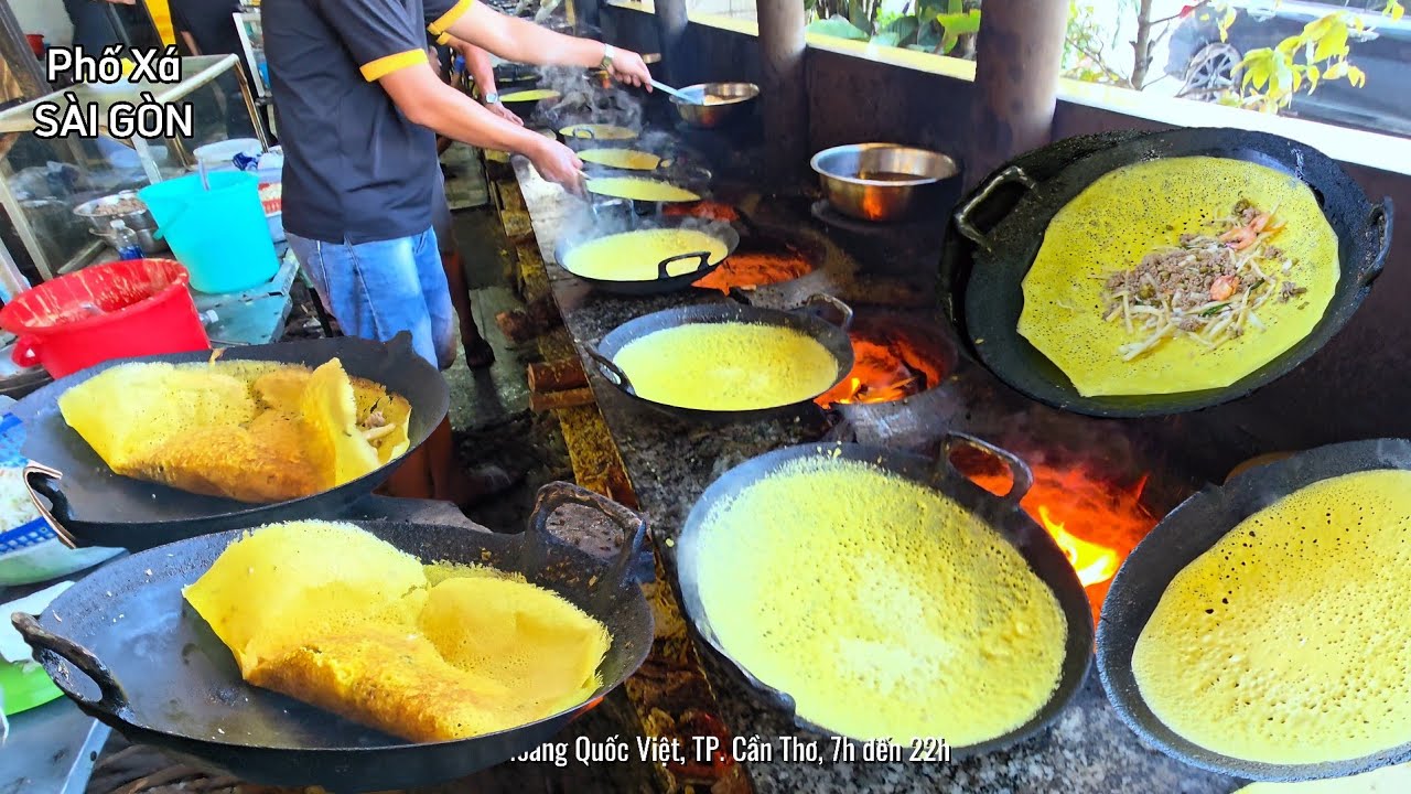 Kinh ngạc XƯỞNG BÁNH XÈO THỊT VỊT CỦ HỦ DỪA lớn nhất MIỀN TÂY : hơn 1 tạ gạo, hàng tấn củ dừa 1 ngày