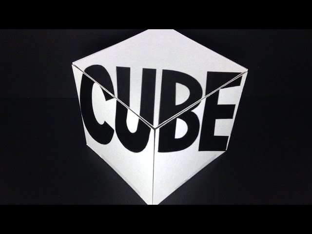 視覚トリック】立体を平面的に見せた文字（optical illusion.I show a