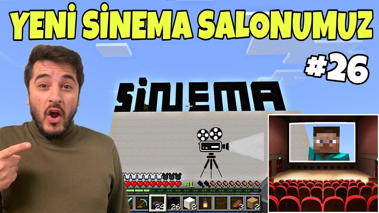 SİNEMA SALONU YAPTIK, HASTANEYE KADIN DOKTOR ALDIK AYŞO SİNİRLENDİ!  -MİNECRAFT SURVIVAL