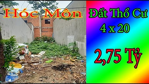 80m2 Đất Hóc Môn Xuân Thới Thượng Sổ Hồng Riêng 2,75 Tỷ