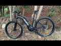 Giant Talon 2 E+ 2021 Electric Bike Review and Demonstration. First ride and battery statistics