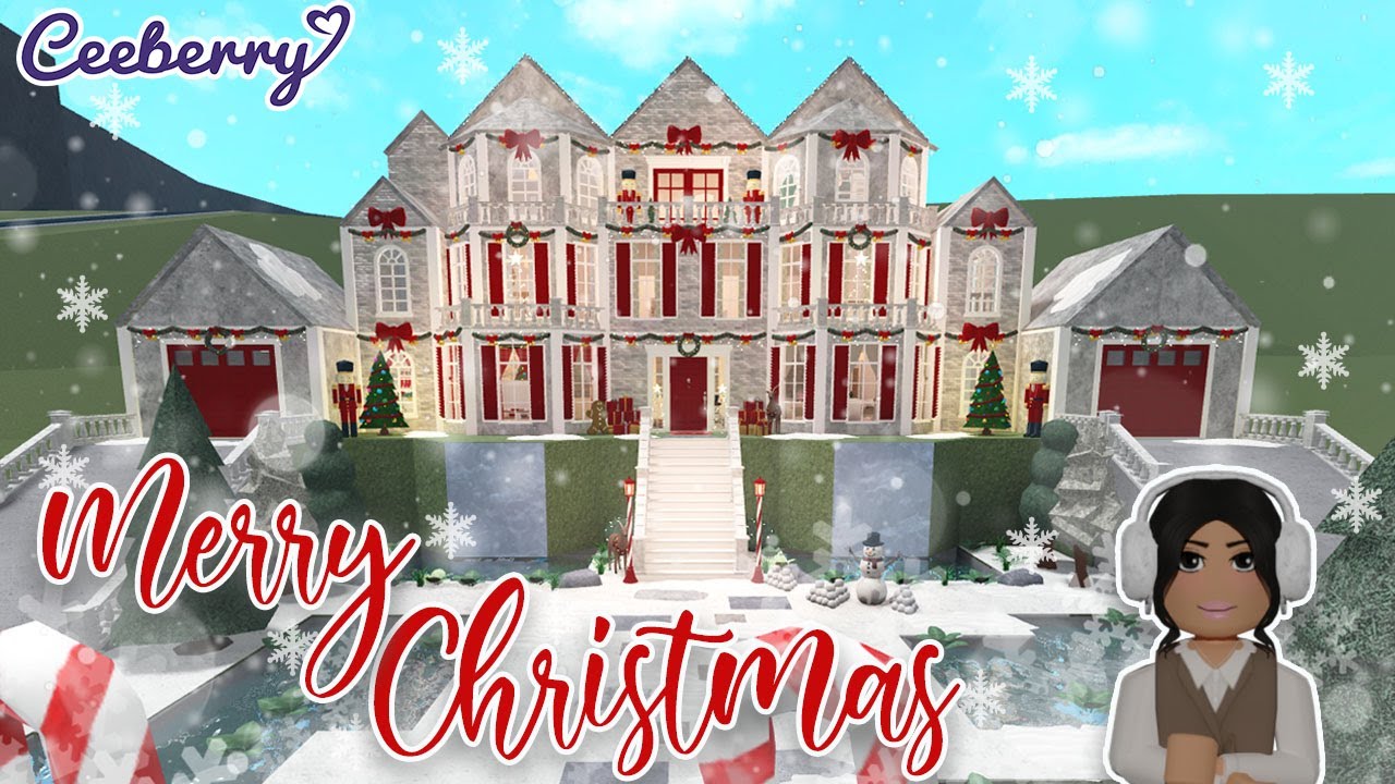 Bloxburg | I Decorated My House For Christmas! | Speed Build - YouTube