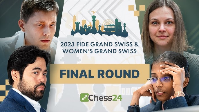 It's Firouzja vs Niemann today!  Starting moments of round 5 of FIDE Grand  Swiss 2023 