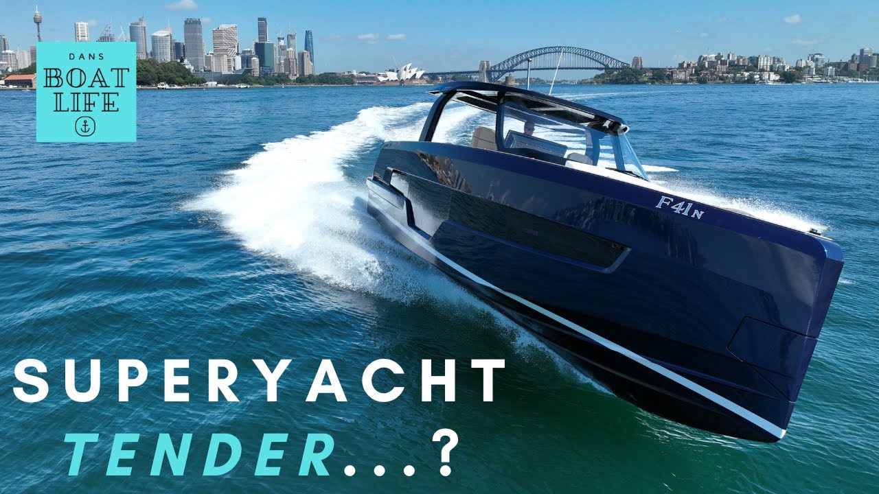 Is the Fjord 41XL a superyacht tender or luxury dayboat? - Test drive and docking demo