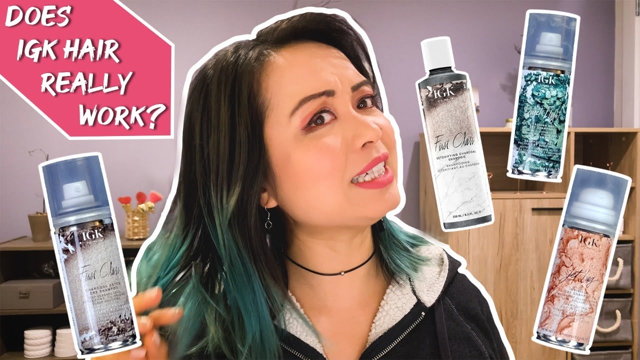 Does IGK Hair really work? IGK First Class l Charcoal Clarifying Shampoo l Dry Shampoo YouTube