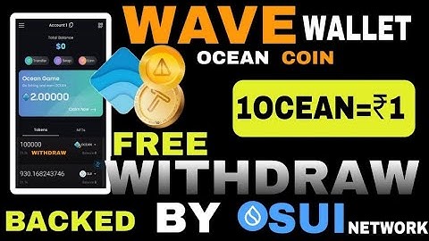 Wave Wallet Mining App Withdrawal | Wave Wallet Mining | Ocean Coin Sell |