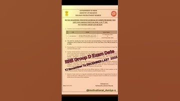 #groupd #groupdexam #examdate2025 #rrbgroupd #groupdexamdate #motivation #shorts #trending #rrbd