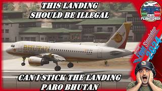 Landing at the WORLD’S MOST DANGEROUS Airport 😳✈️ (VQPR) Paro Bhutan in the FENIX A319 #msfs2024