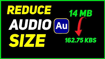 How To Reduce Audio File Size In Adobe Audition Tutorial (Wav To Mp3)
