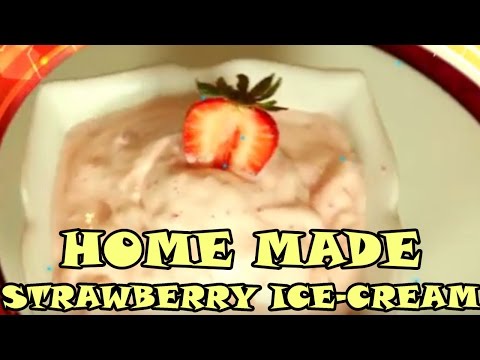 Home Made Strawberry Ice-Cream